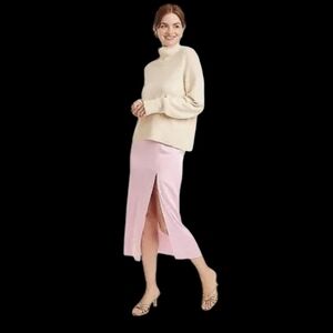 New Women's A Line Midi Slip‎ Skirt A New Day Pink